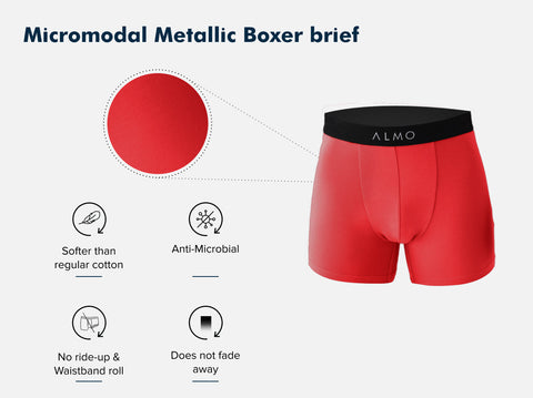 Second Skin MicroModal solid Boxer Brief (Pack of 9)