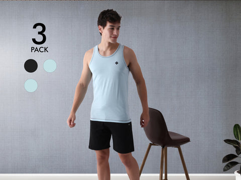 Easy 24X7 Cotton Vest (Pack of 3)