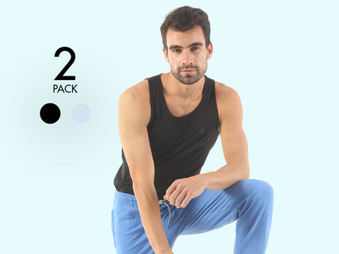 Easy 24X7 Cotton Vest (Pack of 2)