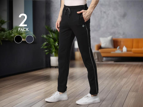 Easy 24X7 Cotton TrackPants (Pack of 2)