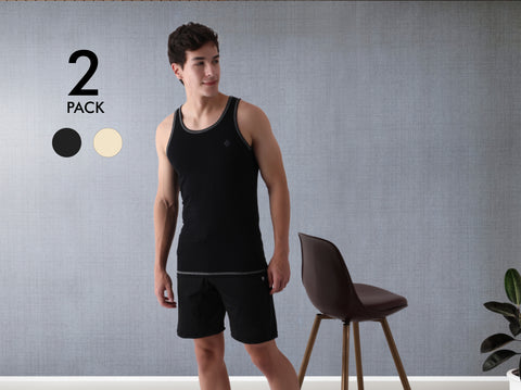 Easy 24X7 Cotton Vest (Pack of 2)