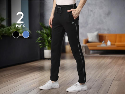 Easy 24X7 Cotton TrackPants (Pack of 2)