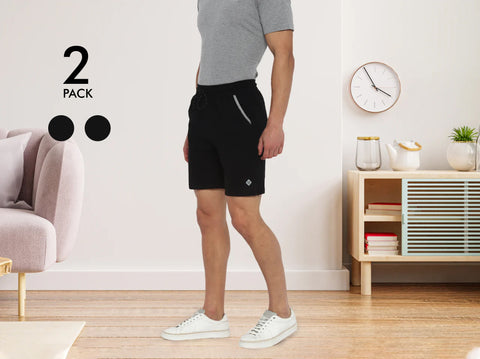 Easy 24X7 Cotton Shorts (Pack of 2)