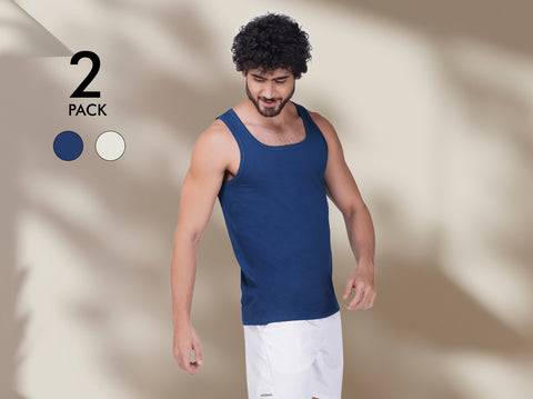 Easy 24X7 Cotton Neo Vest (Pack of 2)