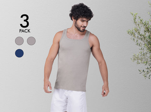 Easy 24X7 Cotton Neo Vest (Pack of 3)