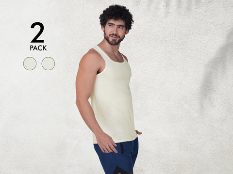 Easy 24X7 Cotton Neo Vest (Pack of 2)