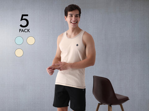 Easy 24X7 Cotton Vest (Pack of 3)