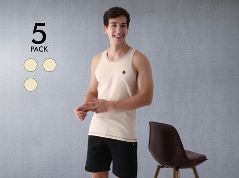 Easy 24X7 Cotton Vest (Pack of 3)