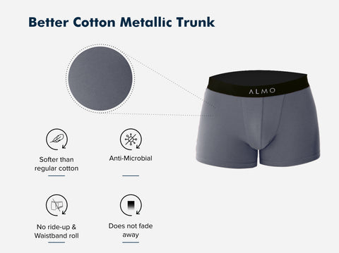 Better Cotton Solid Trunk (Pack Of 2)