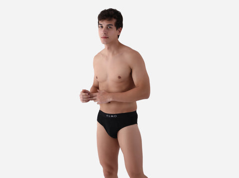 Better Cotton Solid Brief (Pack of 3)