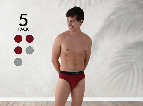 Better Cotton Solid Brief (Pack of 5)