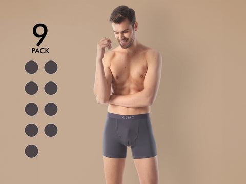 Better Cotton Solid Boxer Brief (Pack of 9)