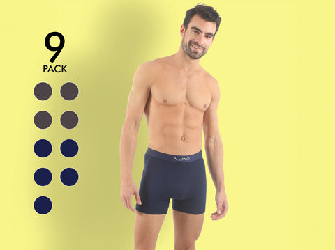 Better Cotton Solid Boxer Brief (Pack of 9)