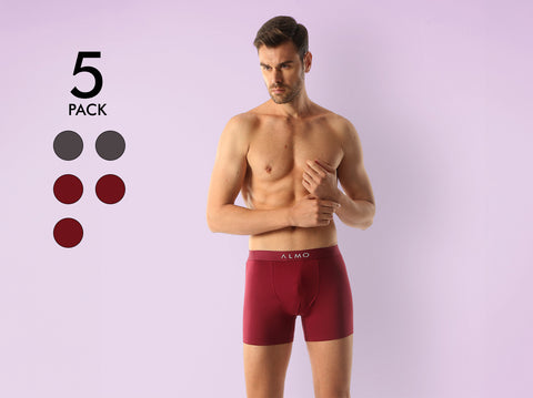 Better Cotton Solid Boxer Brief (Pack of 5)