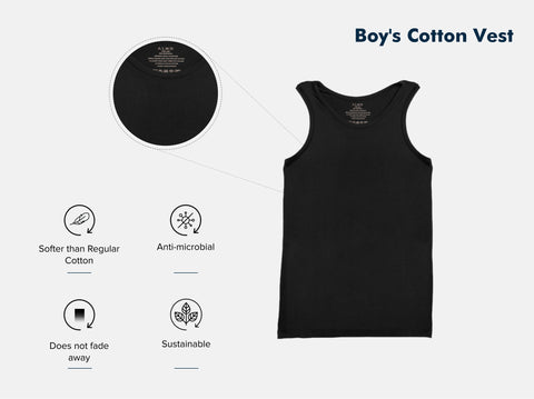 Easy 24X7 Cotton Kid's Vest (Pack of 2)