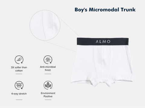 Second Skin Micromodal Kid's Trunk (Pack of 5)