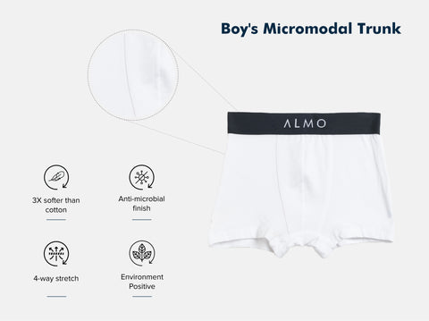 Second Skin Micromodal Boy's Trunk (Pack of 2)