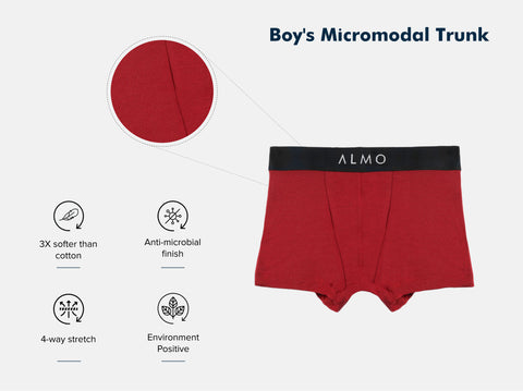Second Skin Micromodal Kid's Trunk (Pack of 5)
