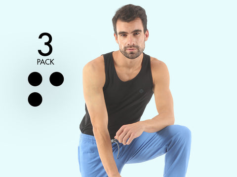 Easy 24X7 Cotton Vest (Pack of 3)