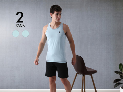 Easy 24X7 Cotton Vest (Pack of 2)