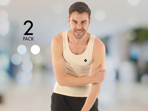 Easy 24X7 Cotton Vest (Pack of 2)