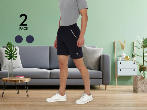 Easy 24X7 Cotton Shorts (Pack of 2)