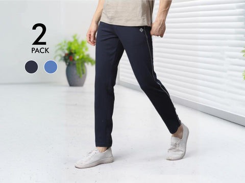 Easy 24X7 Cotton TrackPants (Pack of 2)