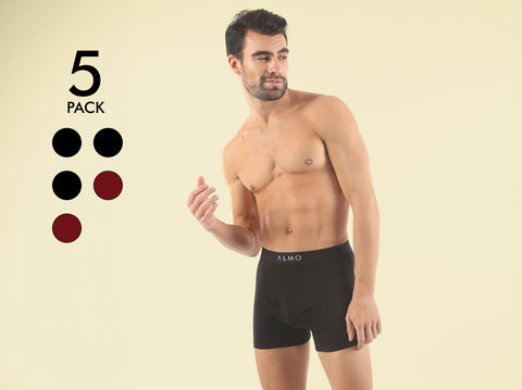 Better Cotton Solid Boxer Brief (Pack of 5)