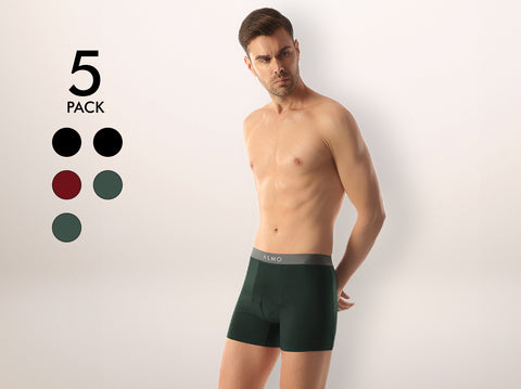 Better Cotton Solid Boxer Brief (Pack of 5)