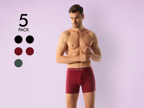 Better Cotton Solid Boxer Brief (Pack of 5)