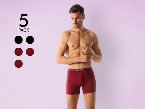 Better Cotton Solid Boxer Brief (Pack of 5)