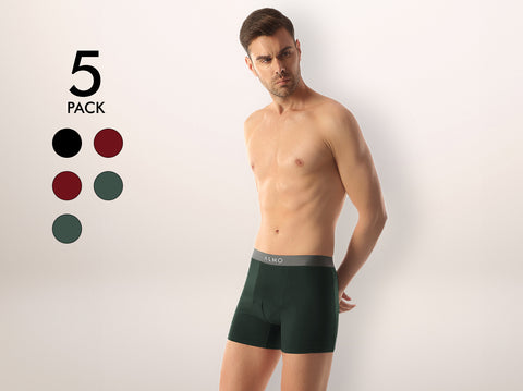 Better Cotton Solid Boxer Brief (Pack of 5)