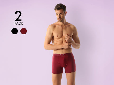 Better Cotton Solid Boxer Brief (Pack Of 2)