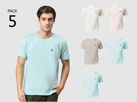 Better Cotton Melange T-Shirt (Pack of 5)