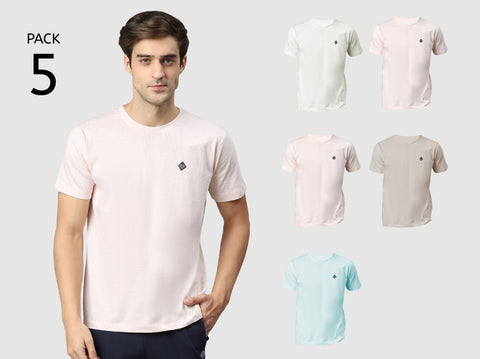 Better Cotton Melange T-Shirt (Pack of 5)