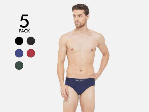 Better Cotton Solid Brief (Pack of 5)