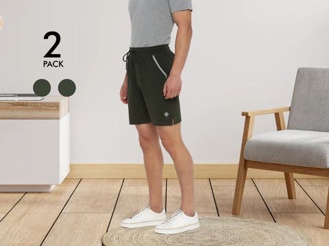 Easy 24X7 Cotton Shorts (Pack of 2)