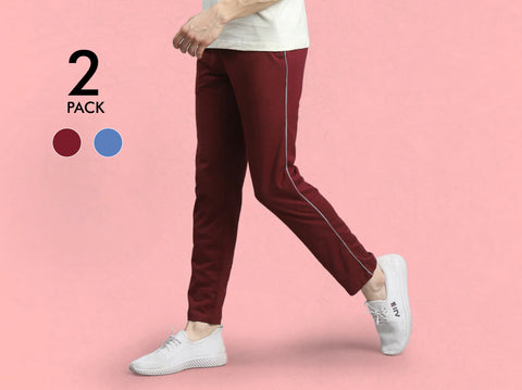 Easy 24X7 Cotton TrackPants (Pack of 2)