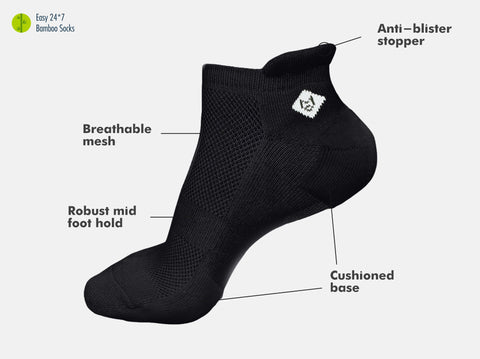 Easy 24X7 Bamboo Ankle Socks (Pack of 5)