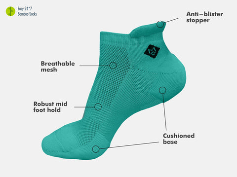 Easy 24X7 Bamboo Ankle Socks (Pack of 3)