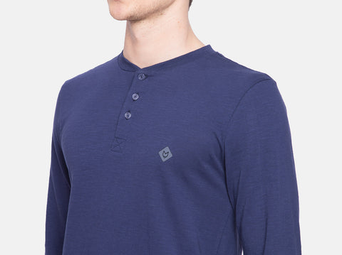 BCI Cotton slub henley t-shirt for men. Winters are coming & this fluu sleeves t-shirt for men is all you need. Get a combo of 3 & Almo-date your wardrobe.