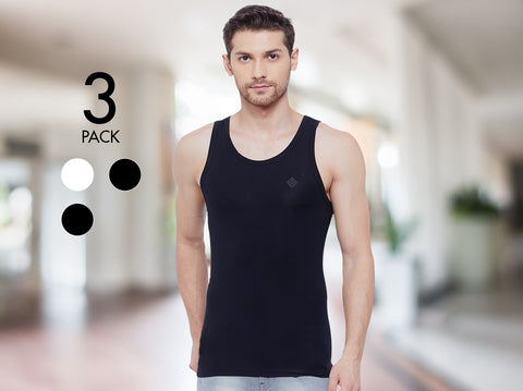 Dario MicroModal Slim Fit Vest (Pack of 3) - Almo