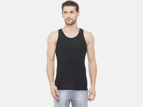 Mircomodal slim fit vest for men. Stylish, comfortable & available in 2 colours. Get the men's vest & Almo-date your warbrobe. 