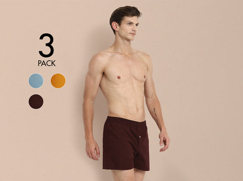 Easy 24X7 Cotton Inner Boxers (Pack of 3)