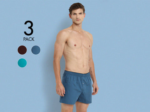 Easy 24X7 Cotton Inner Boxers (Pack of 3)