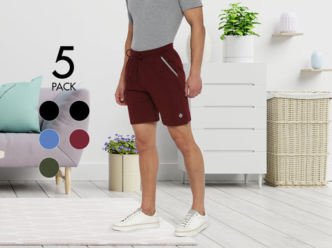 Easy 24X7 Cotton Shorts (Pack of 5)