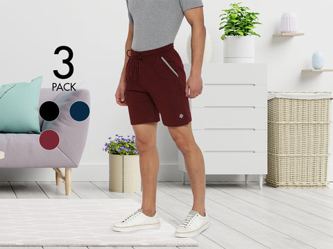 Easy 24X7 Cotton Shorts (Pack of 3)