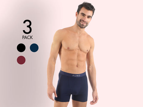 Better Cotton Solid Boxer Brief (Pack of 3)