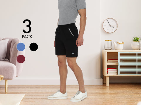 Easy 24X7 Cotton Shorts (Pack of 3)