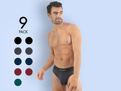 Dario Solid MicroModal Brief (Pack of 9) - Almo